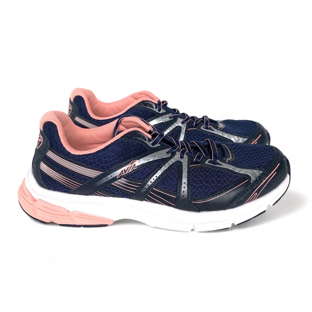 Avia Avi-Rise Athletic Sneaker Wm's 9.5 Running Comfort Walker A5302 Navy/Pink